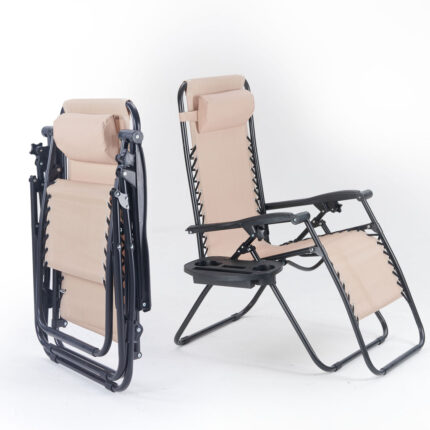 Perth Adjustable Outdoor Gravity Lounge Chair Recliners - Set of 2